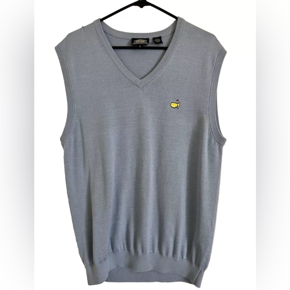 Masters Clubhouse Collection‎ Sweater Vest Mens Large Silk Cotton Cashmere